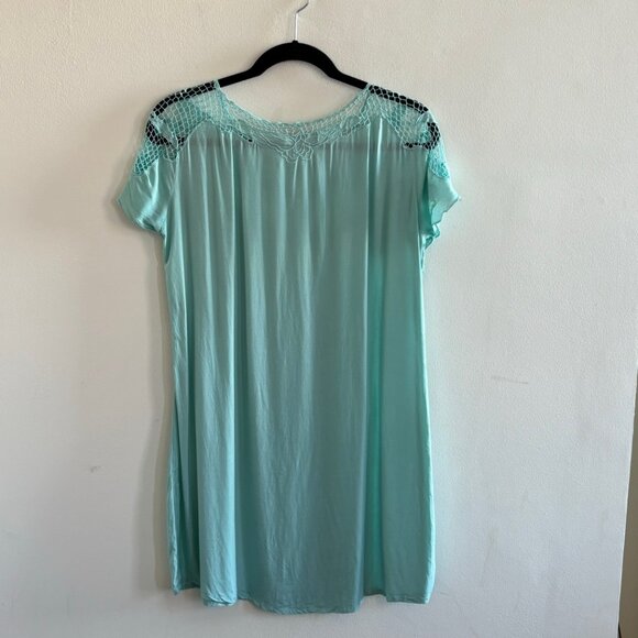 NWOT Tiare Hawaii Lila Embroidered Dress - Aqua - Size S/M - Picture 5 of 5
